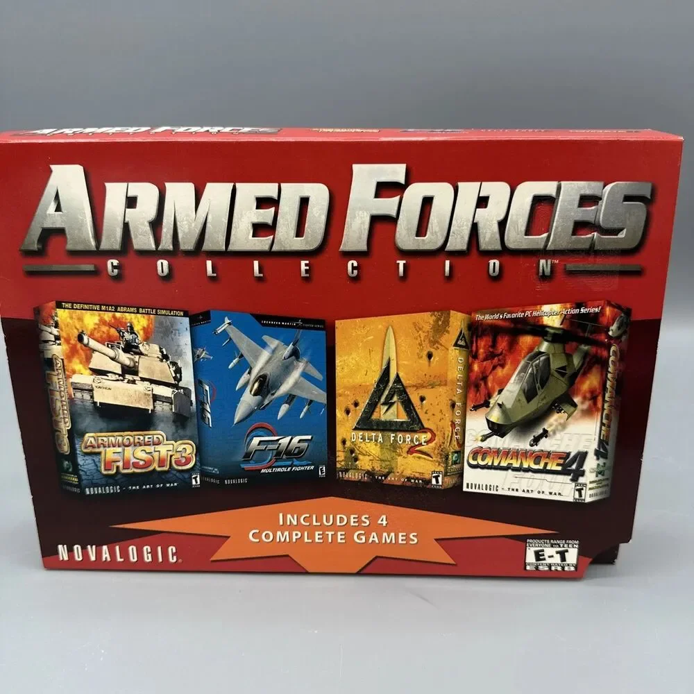 Delta Force 2 PC Big Box W/ Armored Fist 3, F16, Comanche 4 - Novalogic Sealed